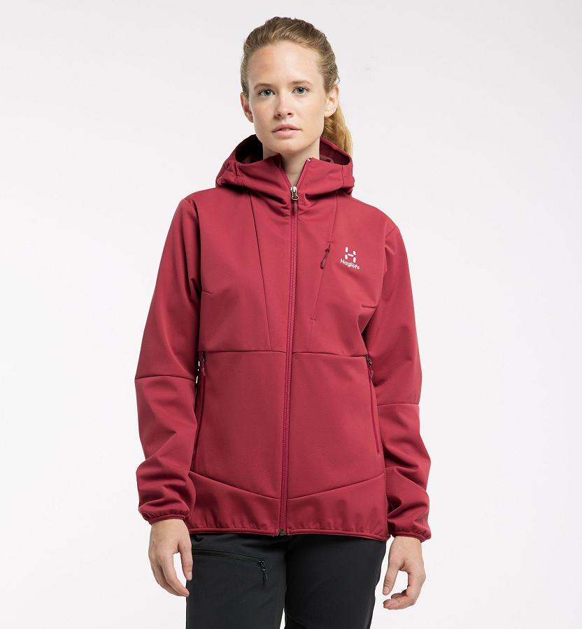 Haglöfs Womens Multi Flex Softshell Jacket Red New Zealand 23486ECLM